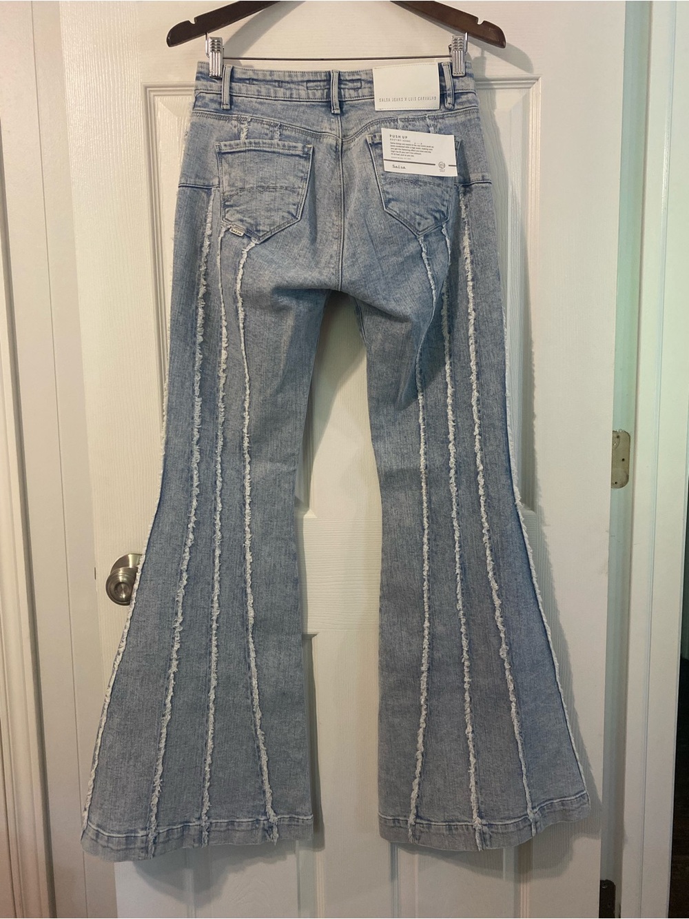 NWT Salsa Jeans x Luís Carvalho Push Up Destiny Flare Jeans Limited Edition SZ31 - Picture 8 of 16